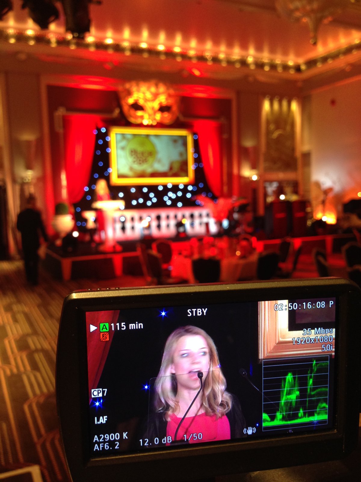 Conferences and Awards - camera operator hire London