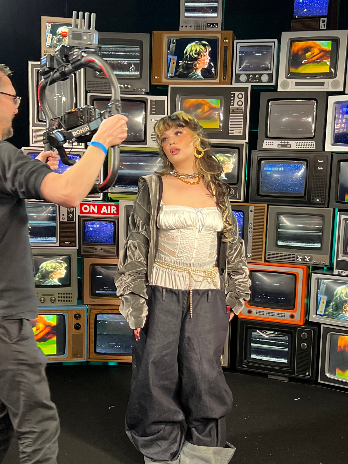 Vintage TV Wall Hire at the BRIT Awards