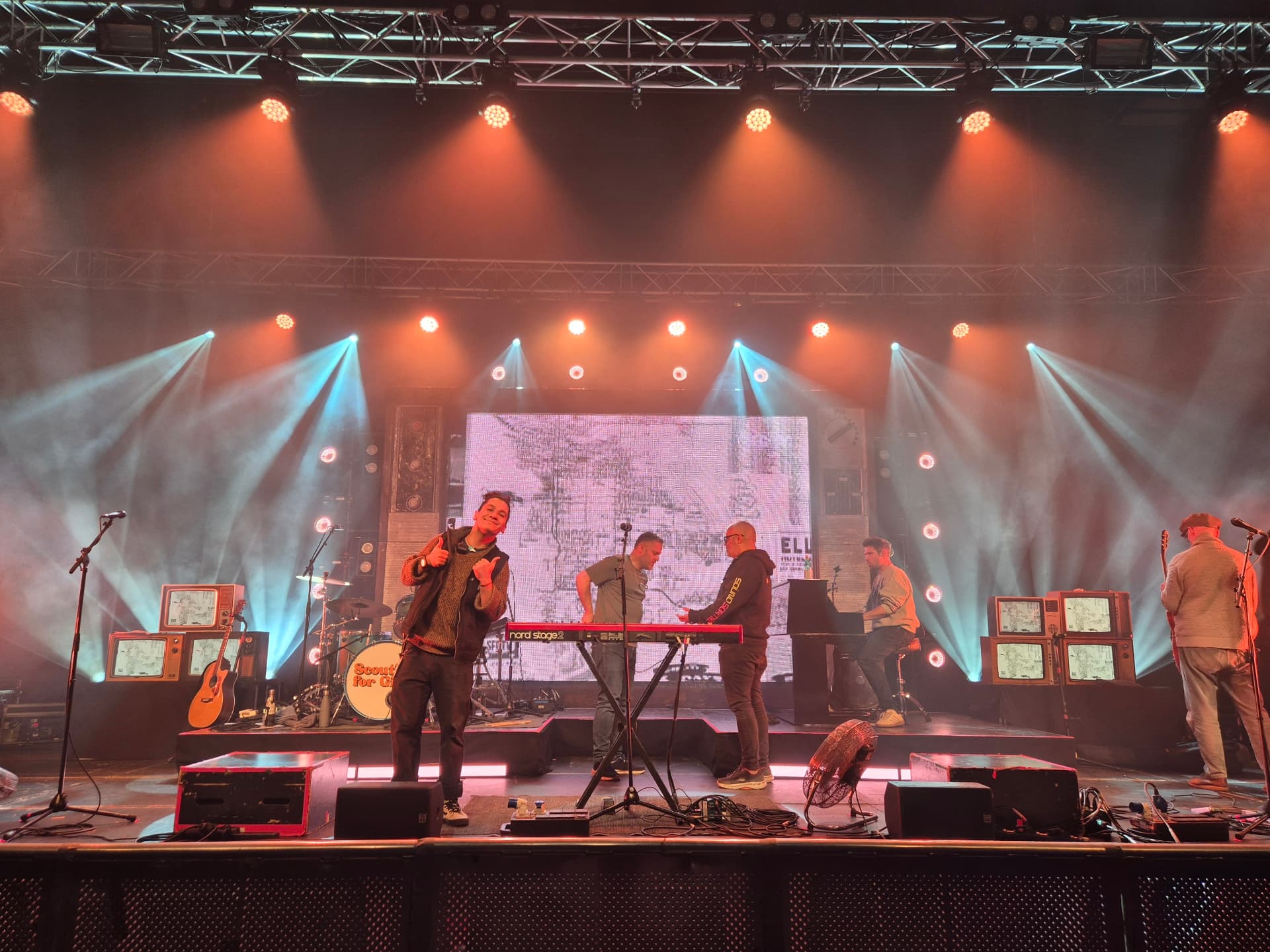 Scouting For Girls Stage Video Wall Hire