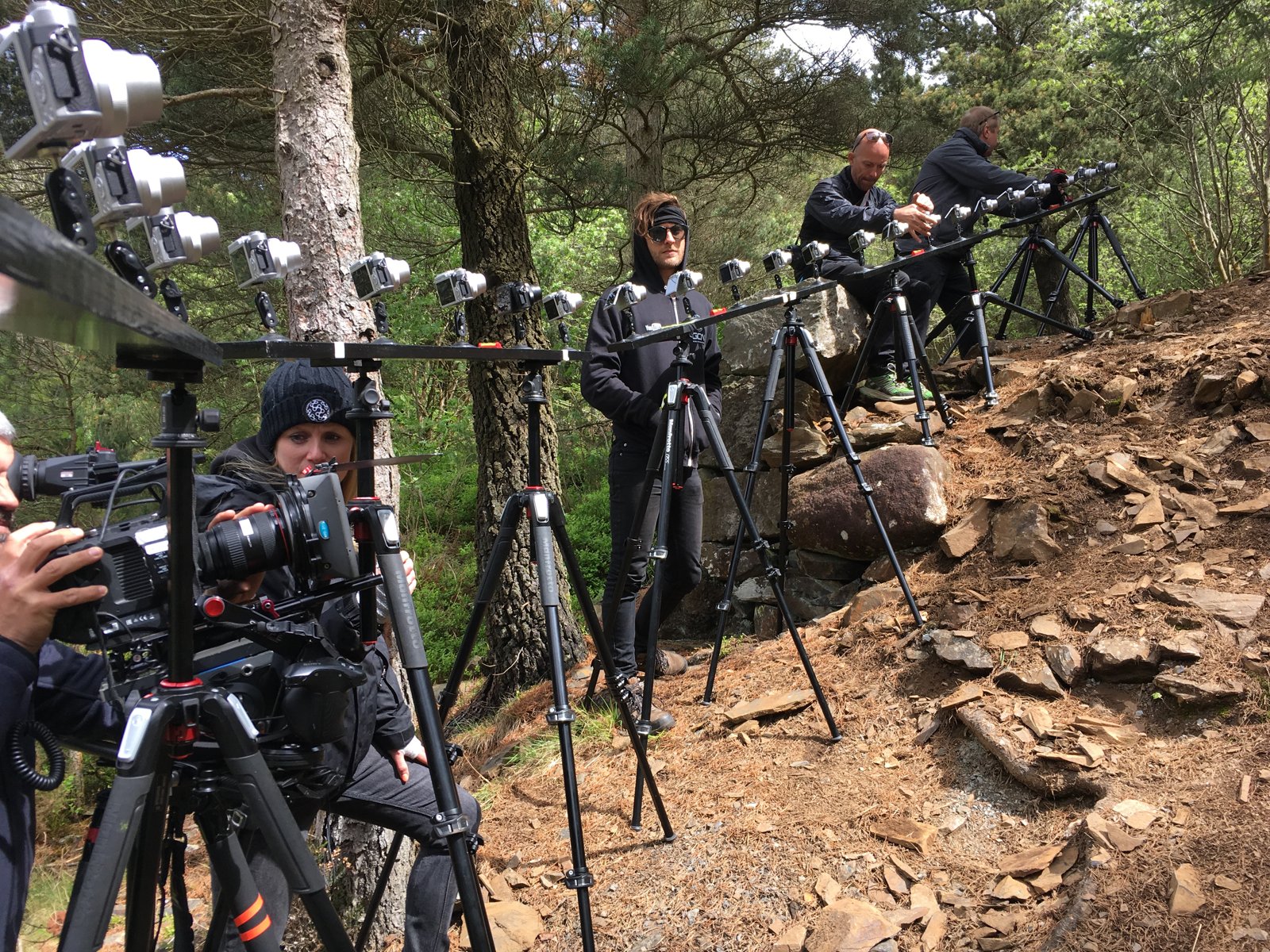 British Cycling - 25 x camera Matrix shoot - North Wales - camera operator hire London