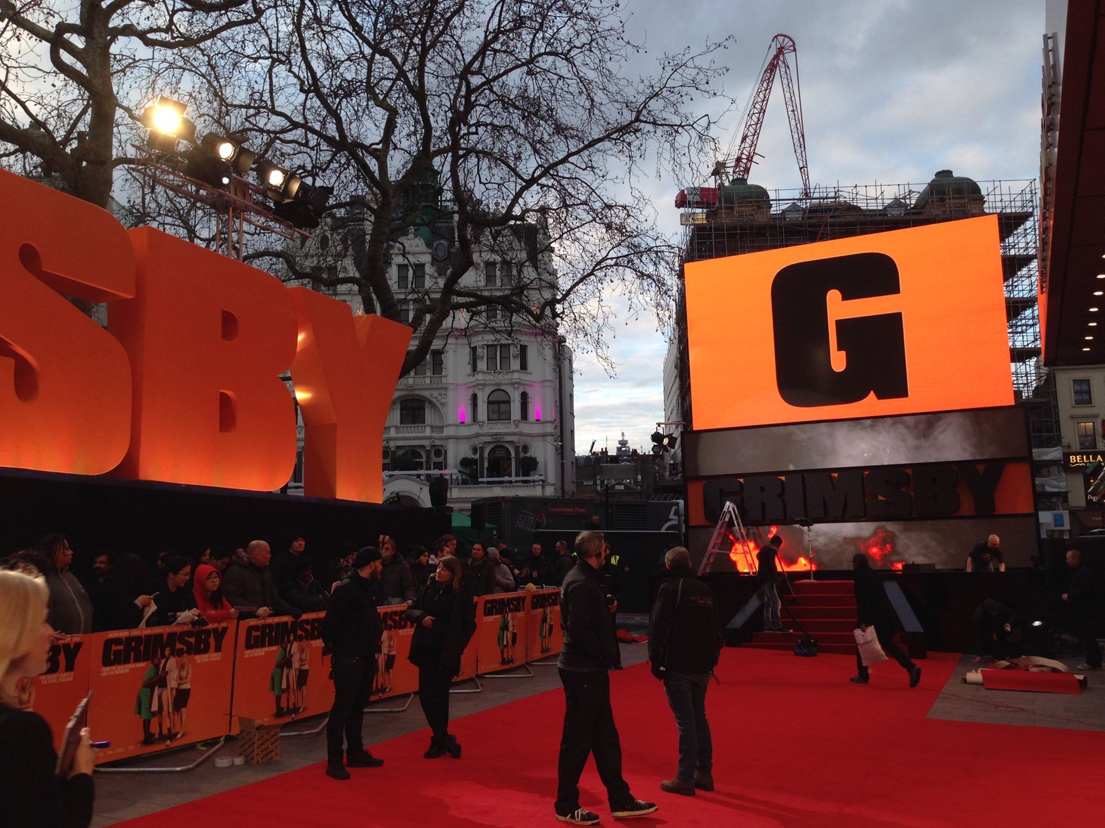 Grimsby Premiere - camera operator hire London