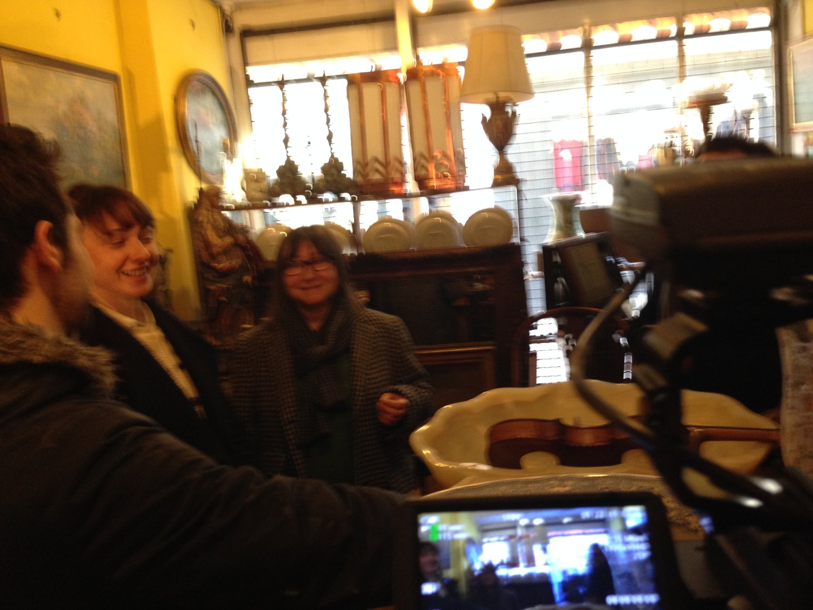 Ali Smith Author shoot - camera operator hire London