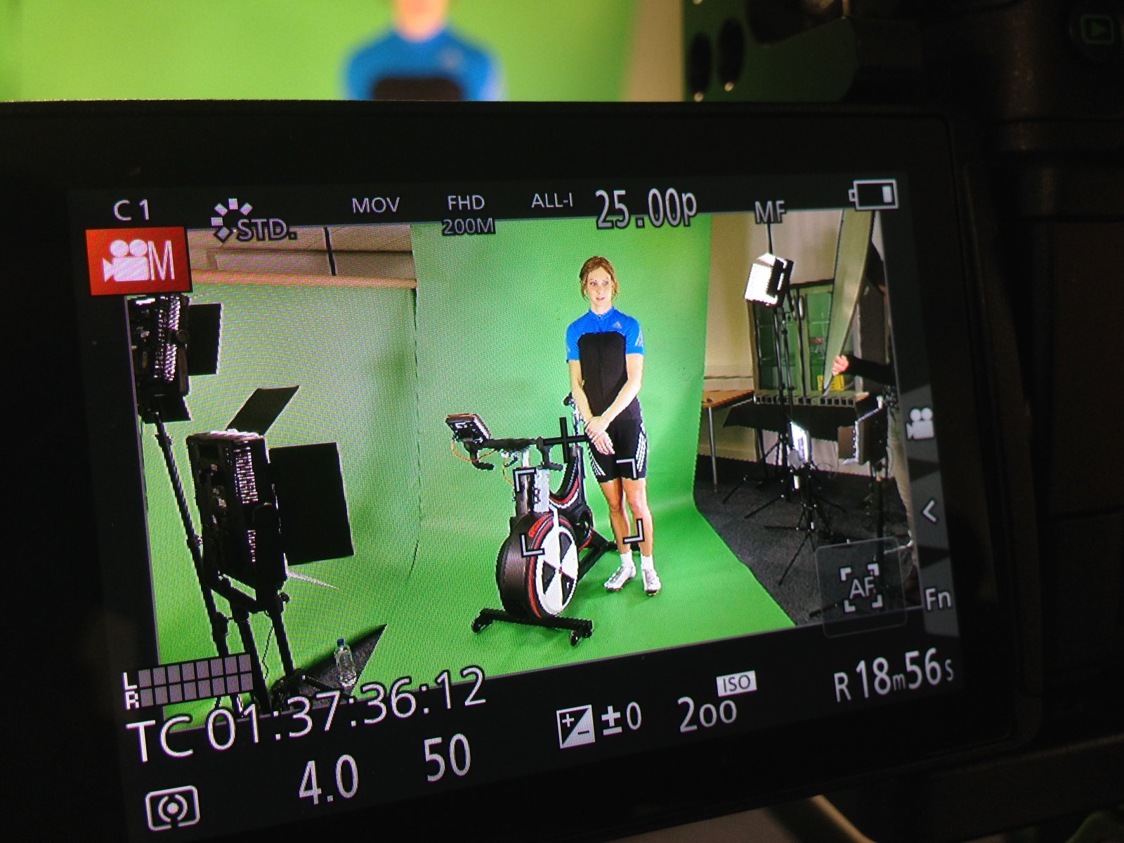 Joanne Rowsell - Olympic Gold  medal cyclist - camera operator hire London