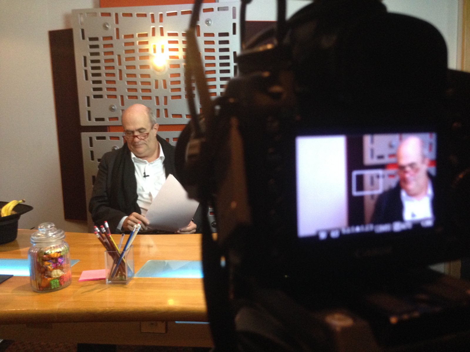Richard E Grant and author Colm Toibin - camera operator hire London