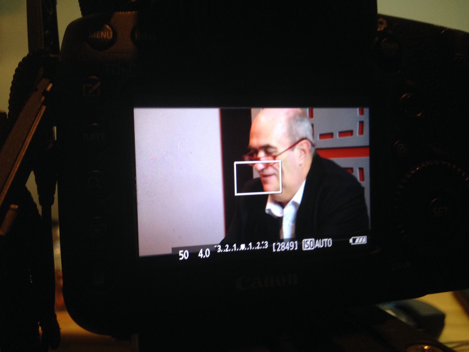 Richard E Grant and author Colm Toibin - camera operator hire London