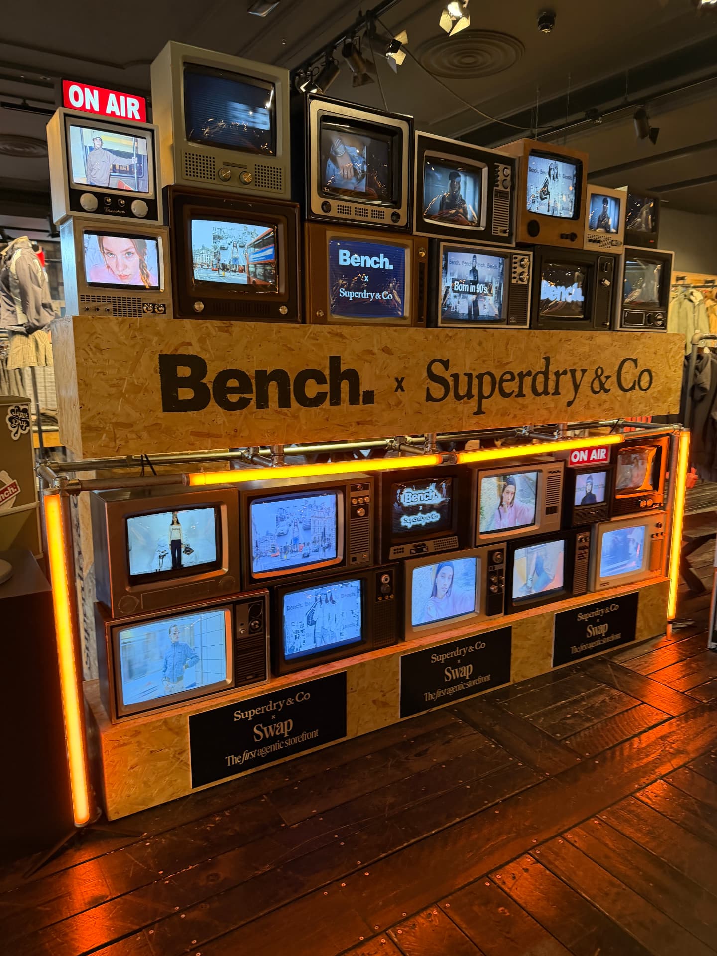 Bench x Superdry & Co Vintage TV Stack Hire