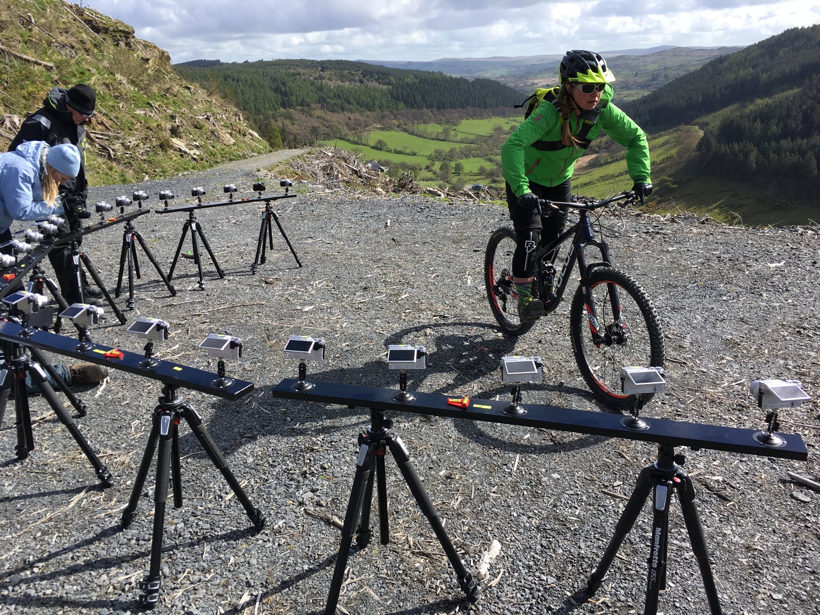 British Cycling - 25 x camera Matrix shoot - North Wales - camera operator hire London