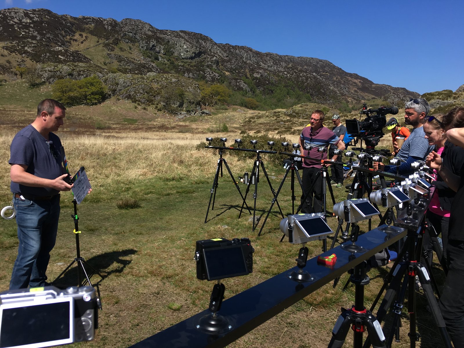 British Cycling - 25 x camera Matrix shoot - North Wales - camera operator hire London