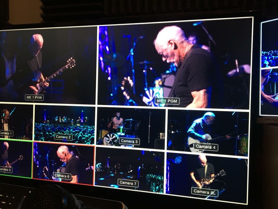 Dave Gilmour & Pretty Young Things Concerts - 14 x camera shoot - camera operator hire London