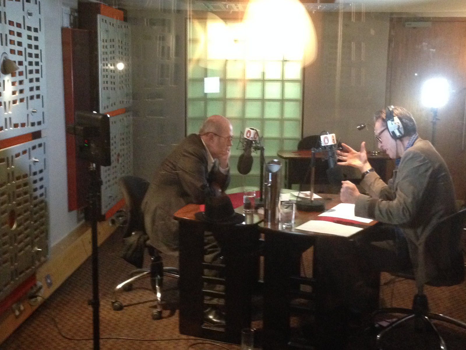 Richard E Grant and author Colm Toibin - camera operator hire London