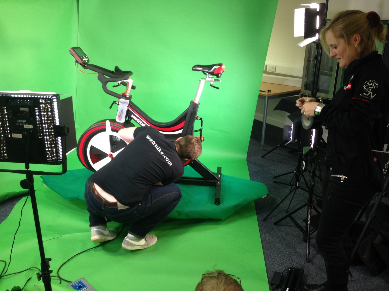 Joanne Rowsell - Olympic Gold  medal cyclist - camera operator hire London