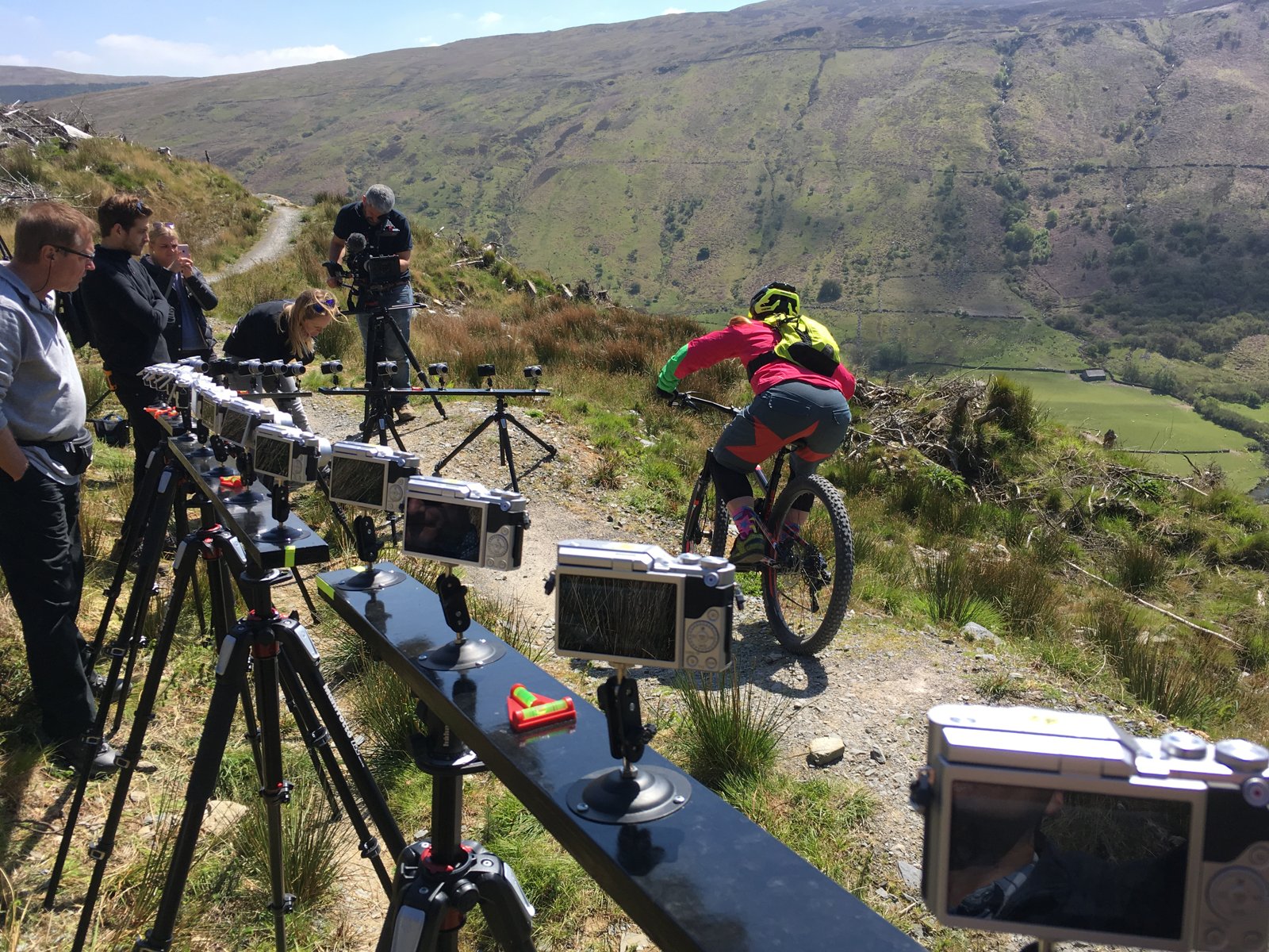 British Cycling - 25 x camera Matrix shoot - North Wales - camera operator hire London