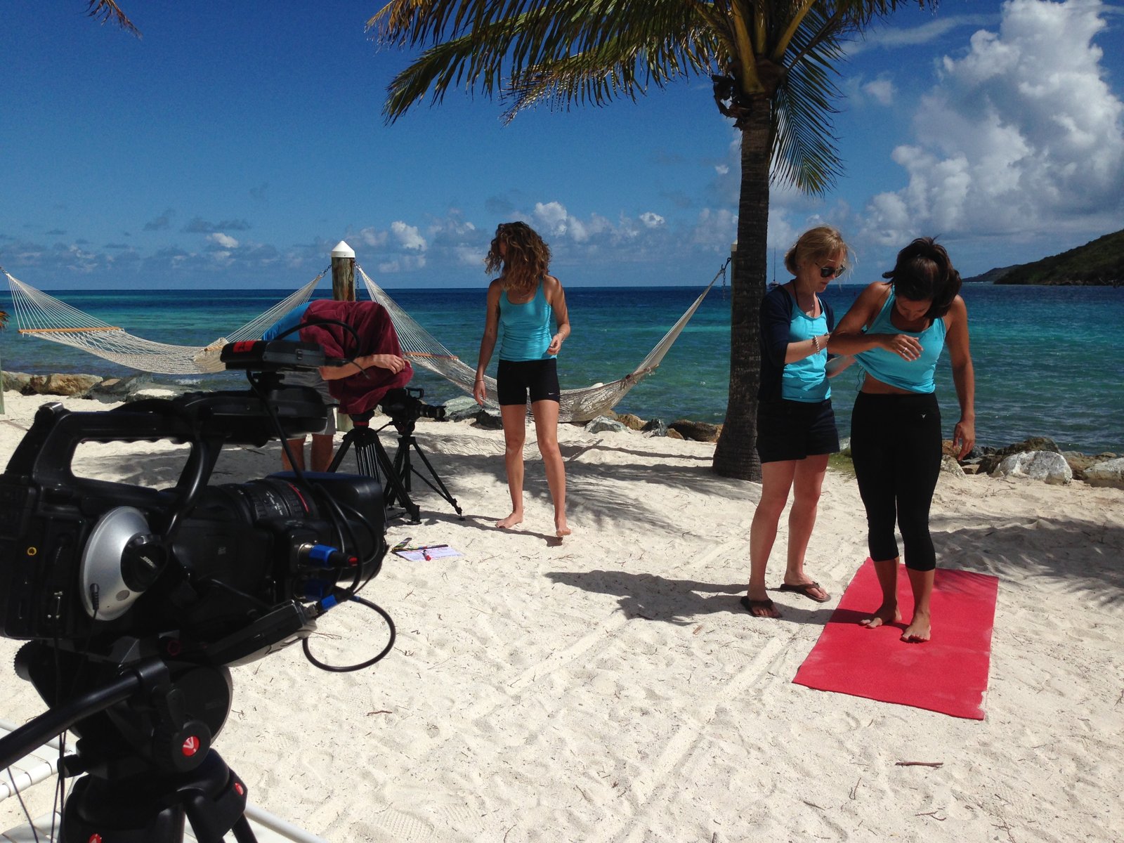 Caribbean Keep Fit Shoot - Necker Island - camera operator hire London