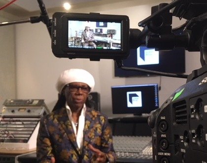 Nile Rodgers Interview - camera operator hire London