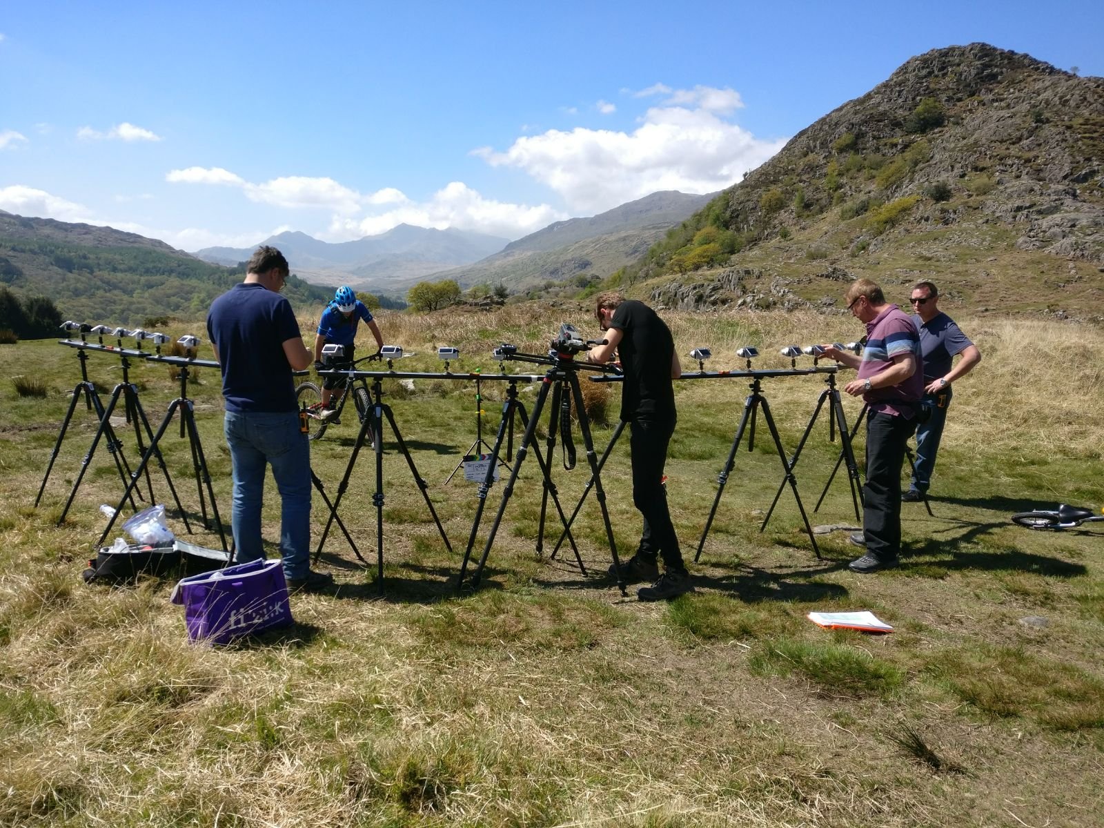 British Cycling - 25 x camera Matrix shoot - North Wales - camera operator hire London