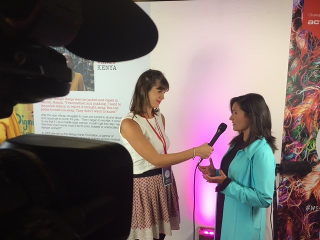 Action Aid - Live stream fashion show - camera operator hire London
