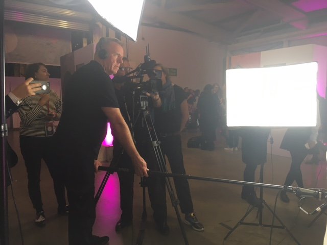 Action Aid - Live stream fashion show - camera operator hire London