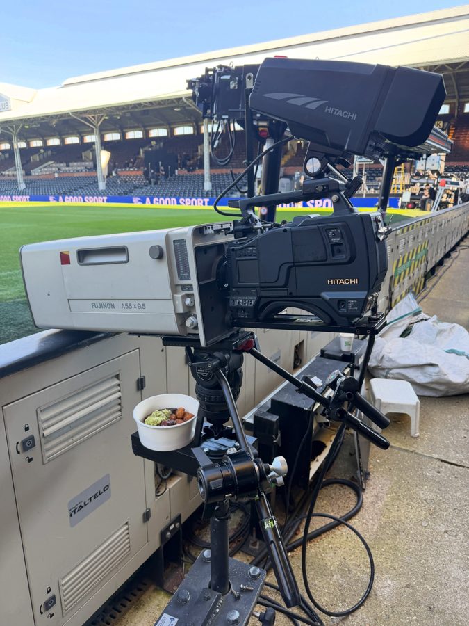 Supplied all the press cameras and stadium cameras for this massive Burberry shoot at the iconic Fulham footba
